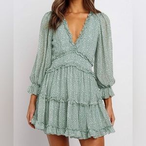 Long Sleeve Ruffle Dress